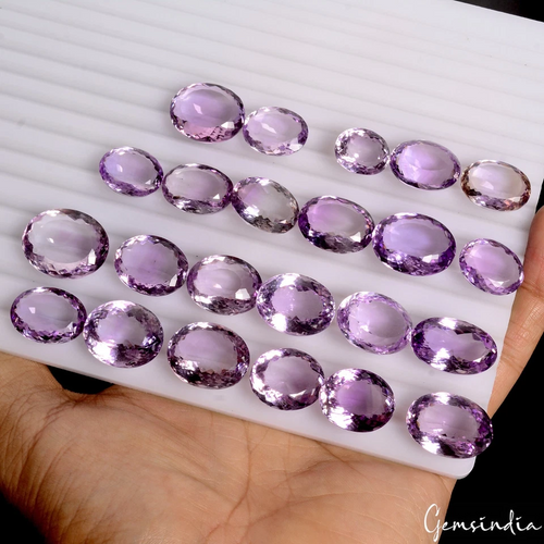 Amethyst Lot, Loose Gemstone, Purple — 23 Pieces, 15mm to 22mm, 410 Ct, Brazil