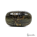 410 Cts Natural Dark Green Labradorite Oval Hand Carved Earth Mined Loose Gems