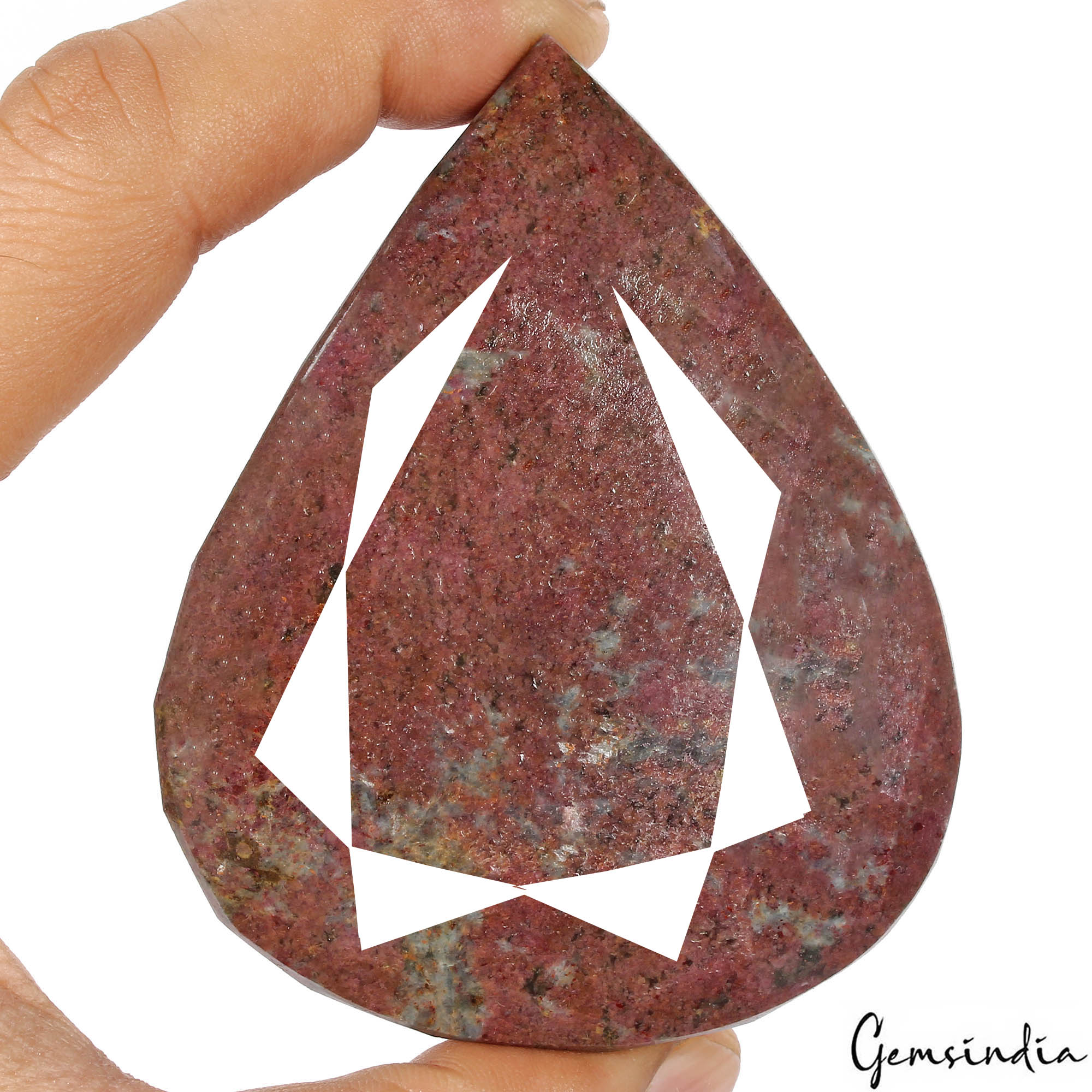 1520 Ct Natural Untreated Red Blue Ruby Kyanite Pear Faceted Huge Size Loose Gem