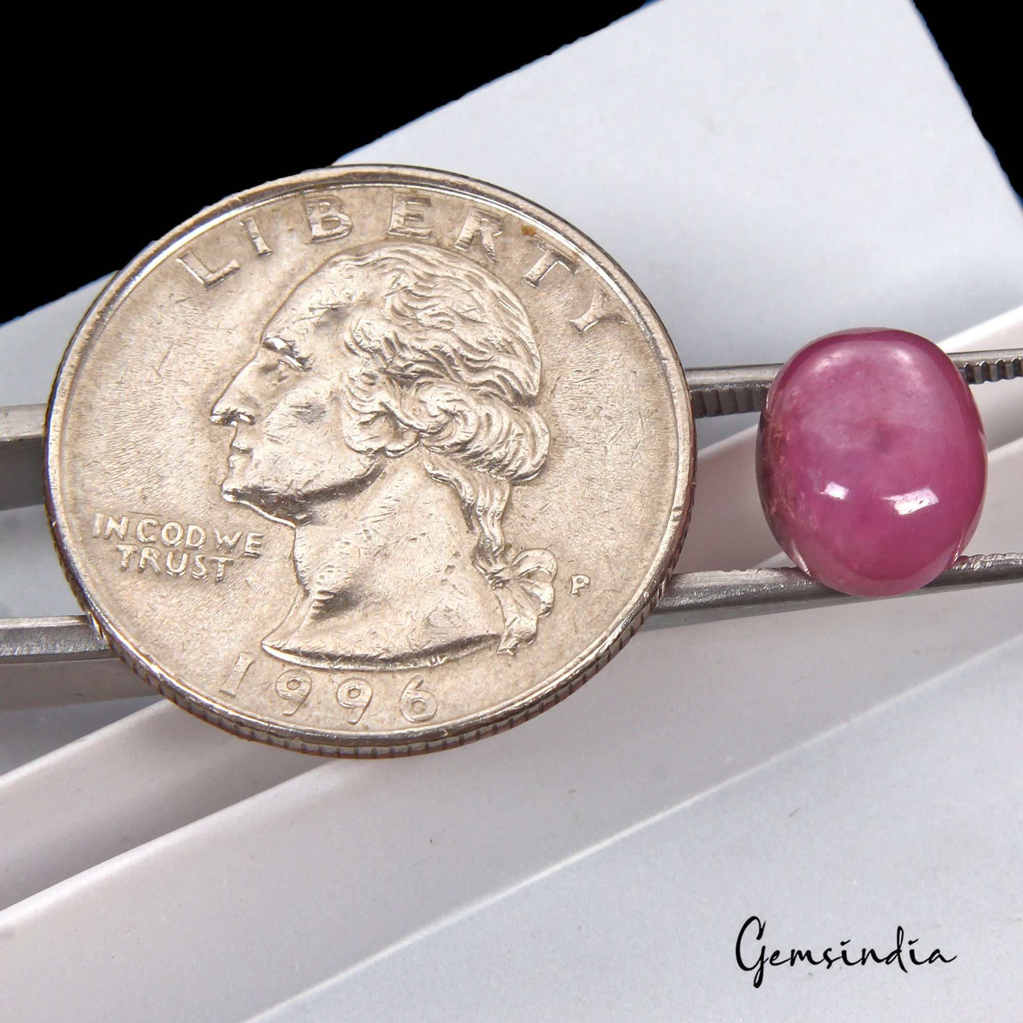 Certified 4.90 Ct Natural Pink Star Ruby Oval Cab Precious Loose Gem For Ring-RH