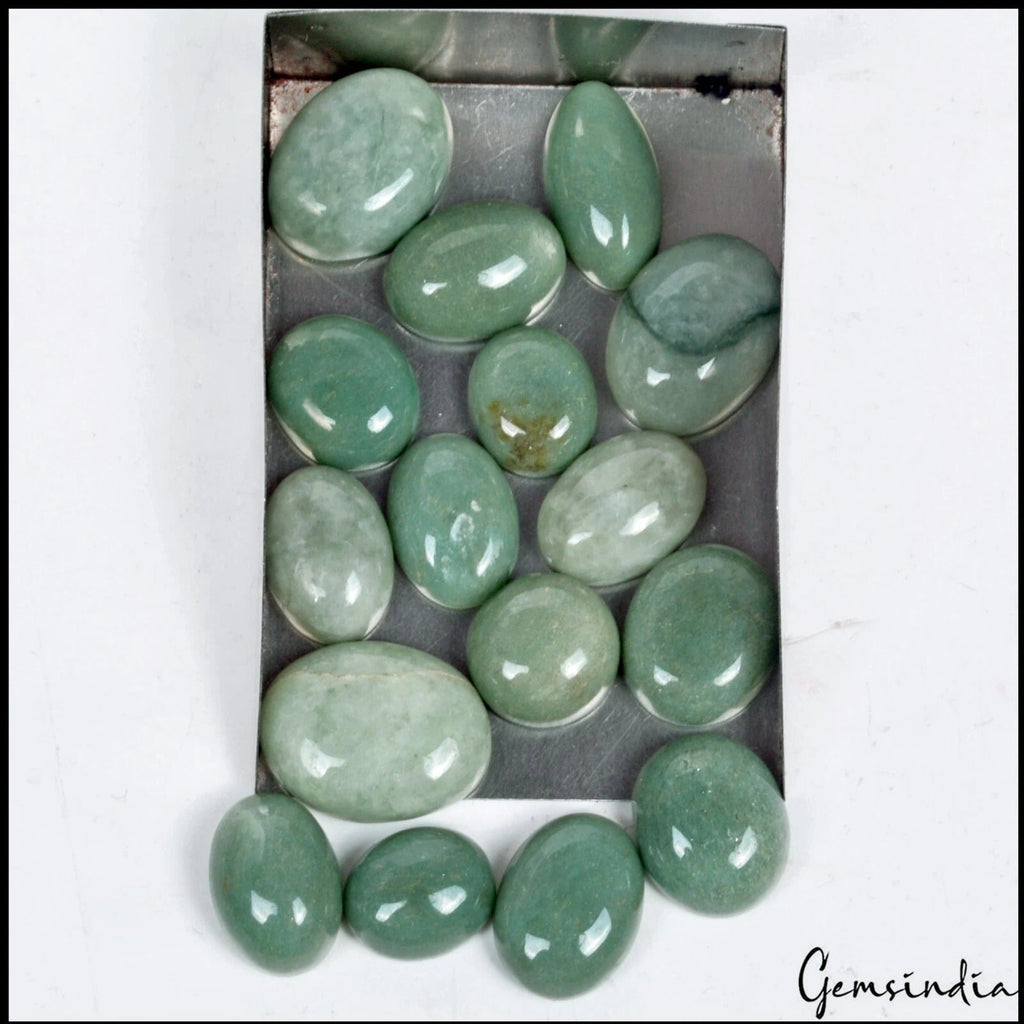 166.20 Ct Natural Green Untreated Jadiete Jade Oval Cabochon Loose Gems Lot 16Pc