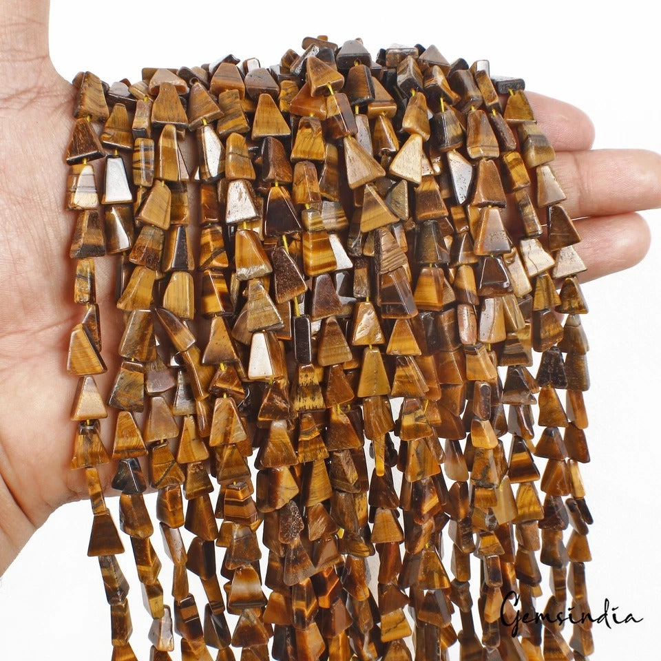 Tiger Eye Beaded Strand, Untreated — 6mm to 12mm, 2500 Ct, Madagascar