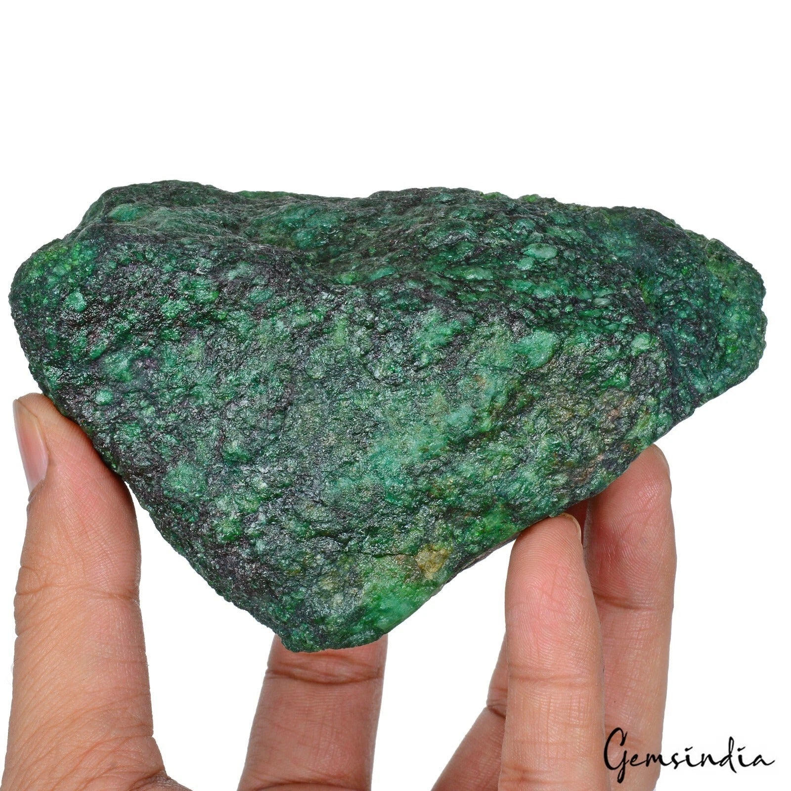 Certified Natural Green Emerald 3500 Ct Earth Mined Uncut Rough Loose Gemstone