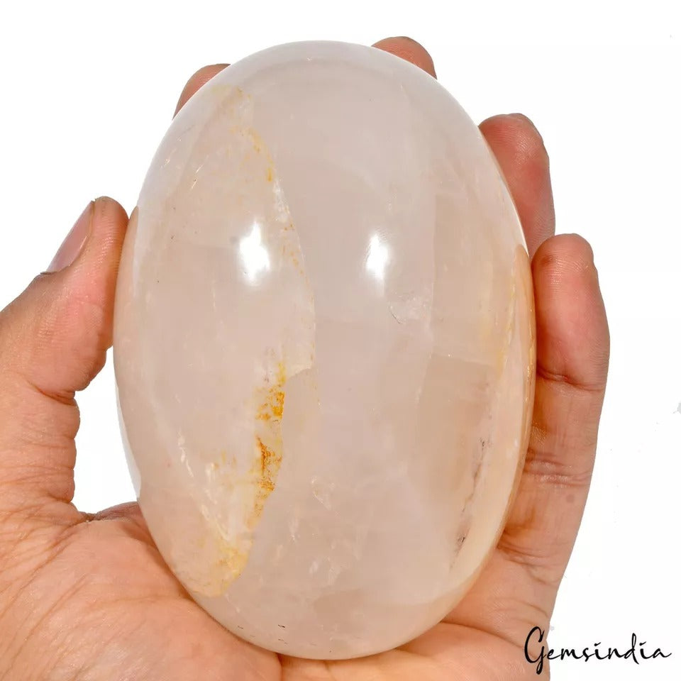 Quartz Sphere, Untreated, White — 4.2 X 2.6 Inch, 0.790 Kg (3950 Ct)