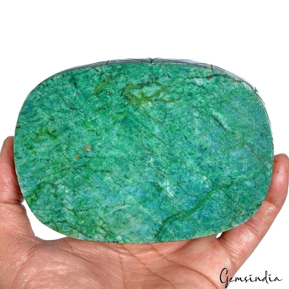 4600 Ct Natural Green Brazilian Emerald Oval Carving Earth Mined Huge Size Gems