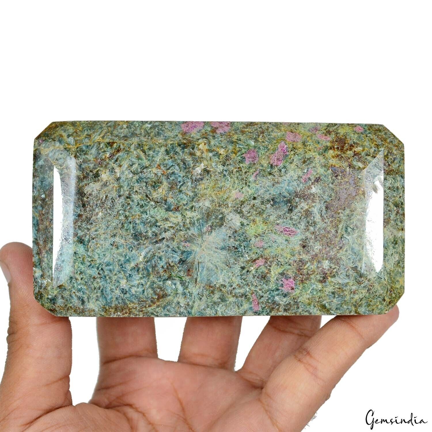 4100 Cts Natural Ruby Fuchsite Top Grade Large Size Untreated Gemstone W Stand