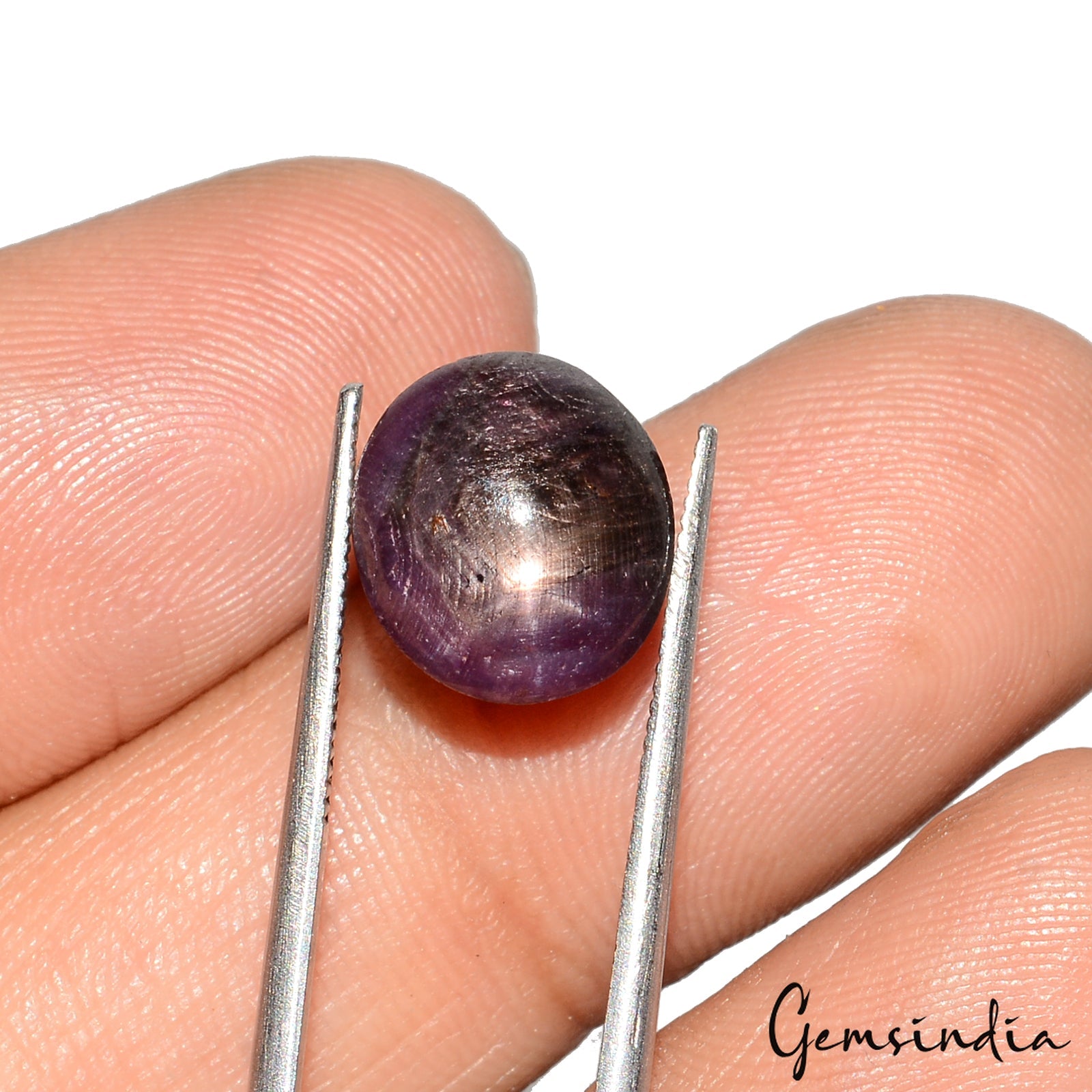 Certified 8.25 Ct Natural Unheated Natural Red Star Ruby Oval Cab Loose Rare Gem