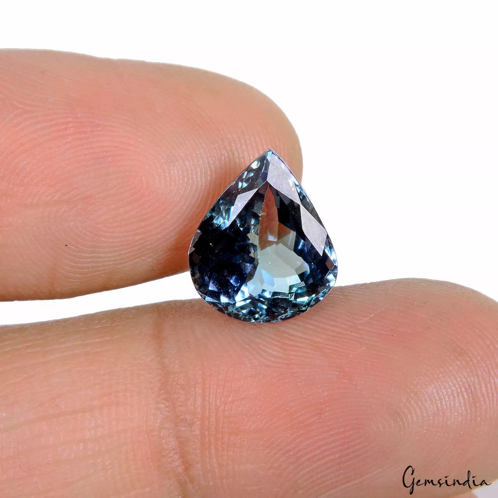Tanzanite Loose Gemstone, Pear Cut, Untreated — 12.6x10.7x6.1mm, 5.60 Ct, Tanzania