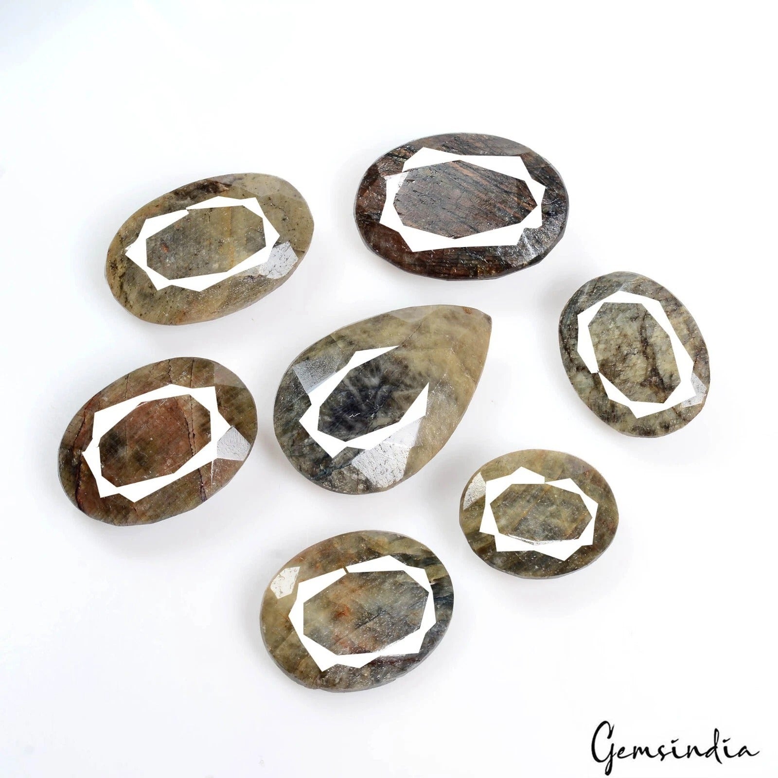 330 Ct Natural Brown Untreated Sapphire Mix Faceted Cut Loose Gems For Jewelry