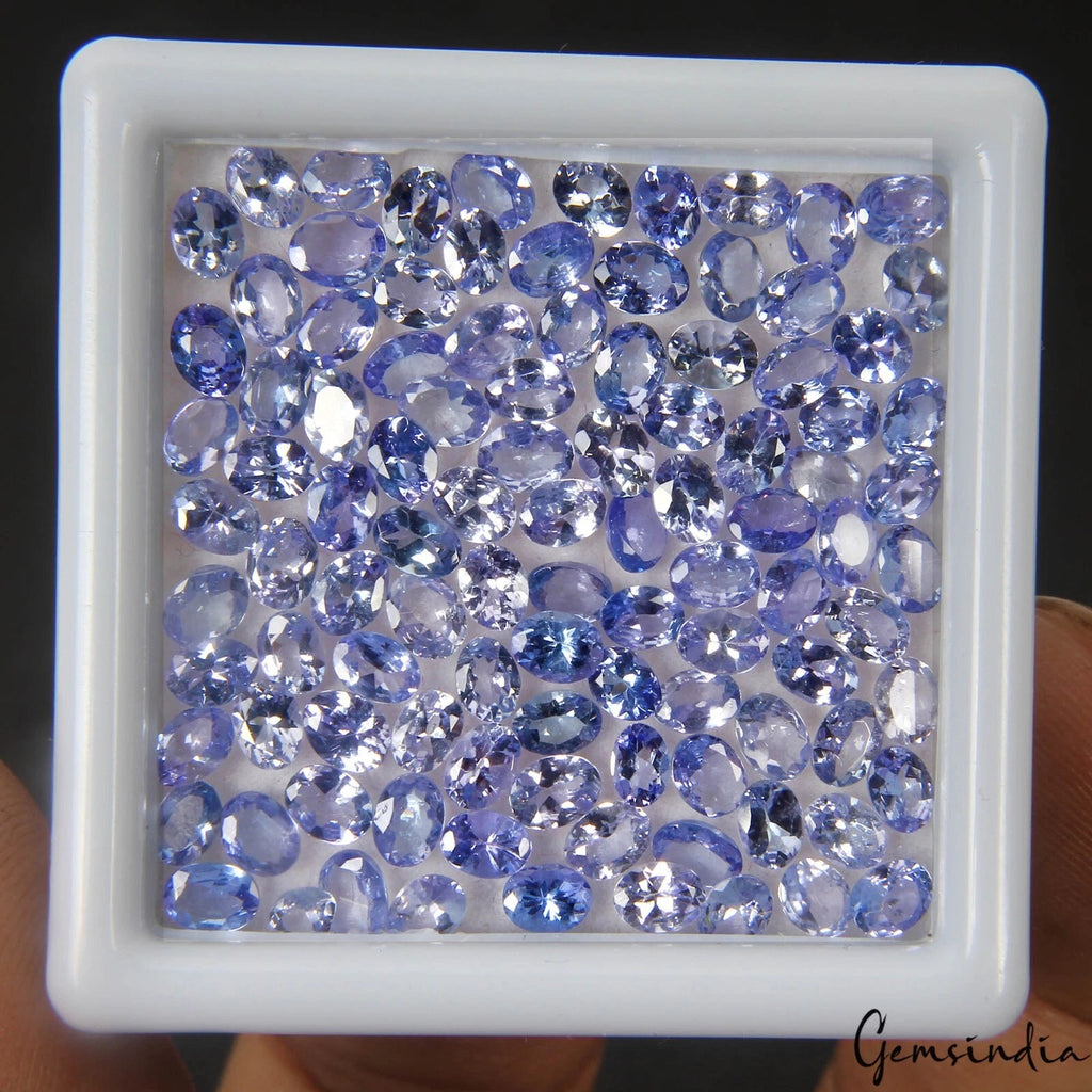 Tanzanite Lot, Loose Gemstone, Violet — 103 Pieces, 4mm, 15.10 Ct, Tanzania