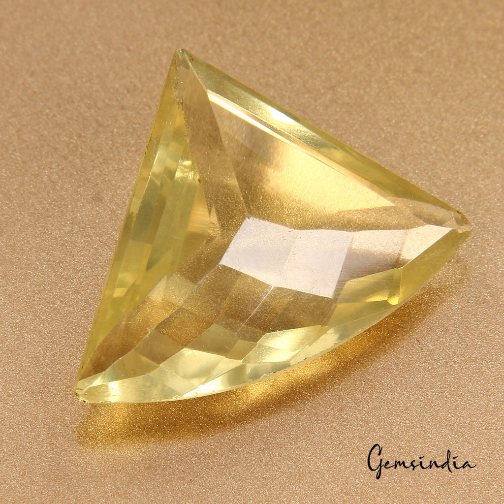 18.10Ct Natural Untreated Brazilian Lemon Citrine Fancy Cut Loose Gem For Ring