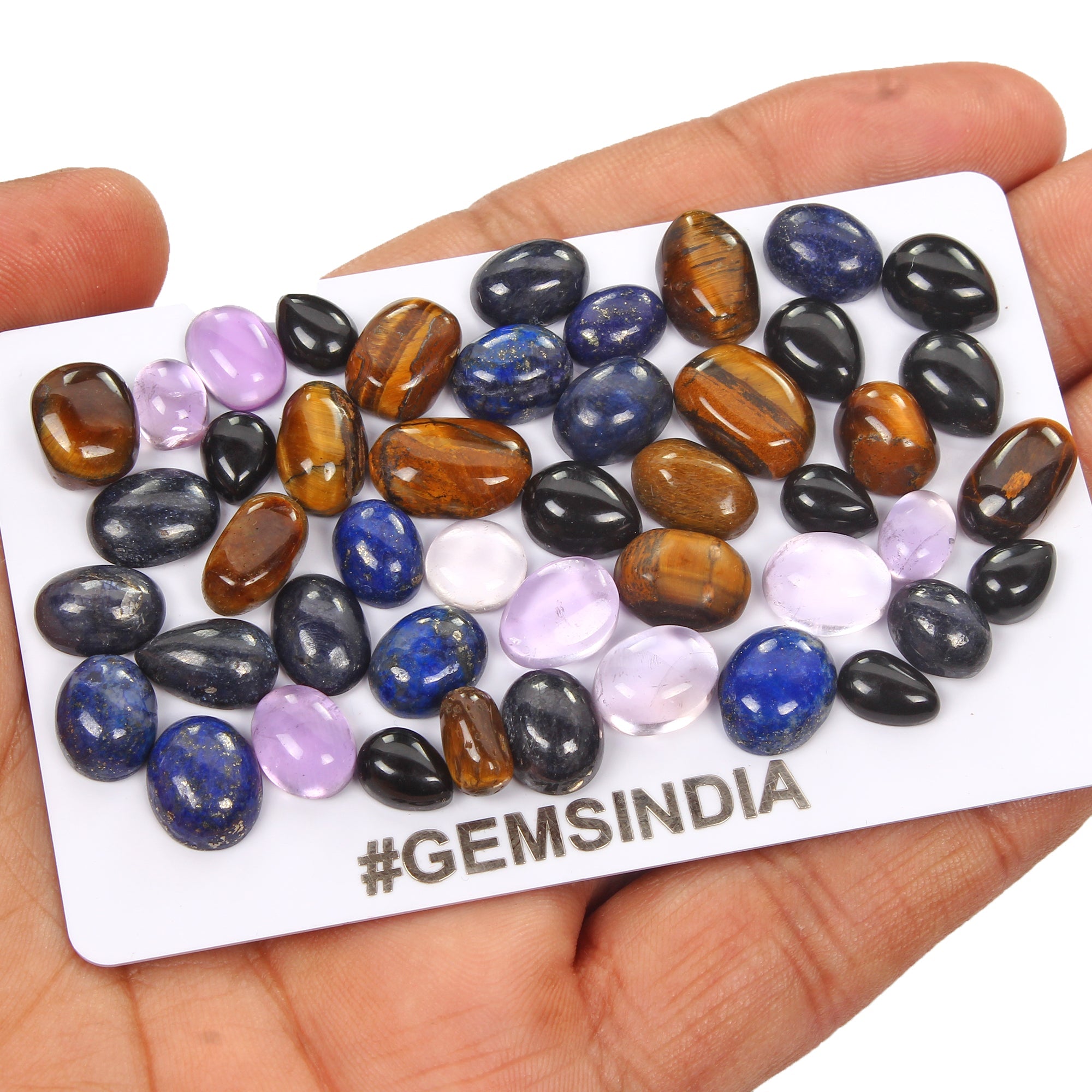 135 Cts/46 Pcs Natural Multi-Color Mix Cut Loose Gems 8-13mm Wholesale For Jewel
