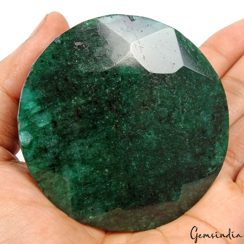 100% Natural 1400 Ct Green Emerald Round Cut Loose Earth mined Gemstone, Brazil