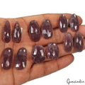 200Ct/12Pcs Natural Untreated Red Ruby Rose Checker Cut Gems 6 Pair For Earring