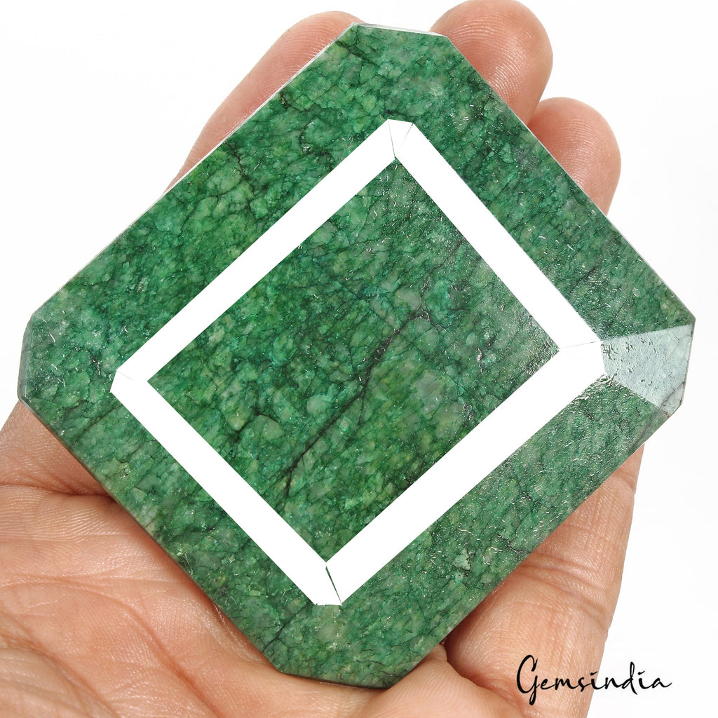 730 Cts Natural Brazilian Green Emerald Octagon Cut Earth Mined Loose Huge Gems