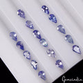 2.90 Ct/16 Pcs Natural Untreated Blue Tanzanite Pear Calibrated 5x3mm Loose Gems