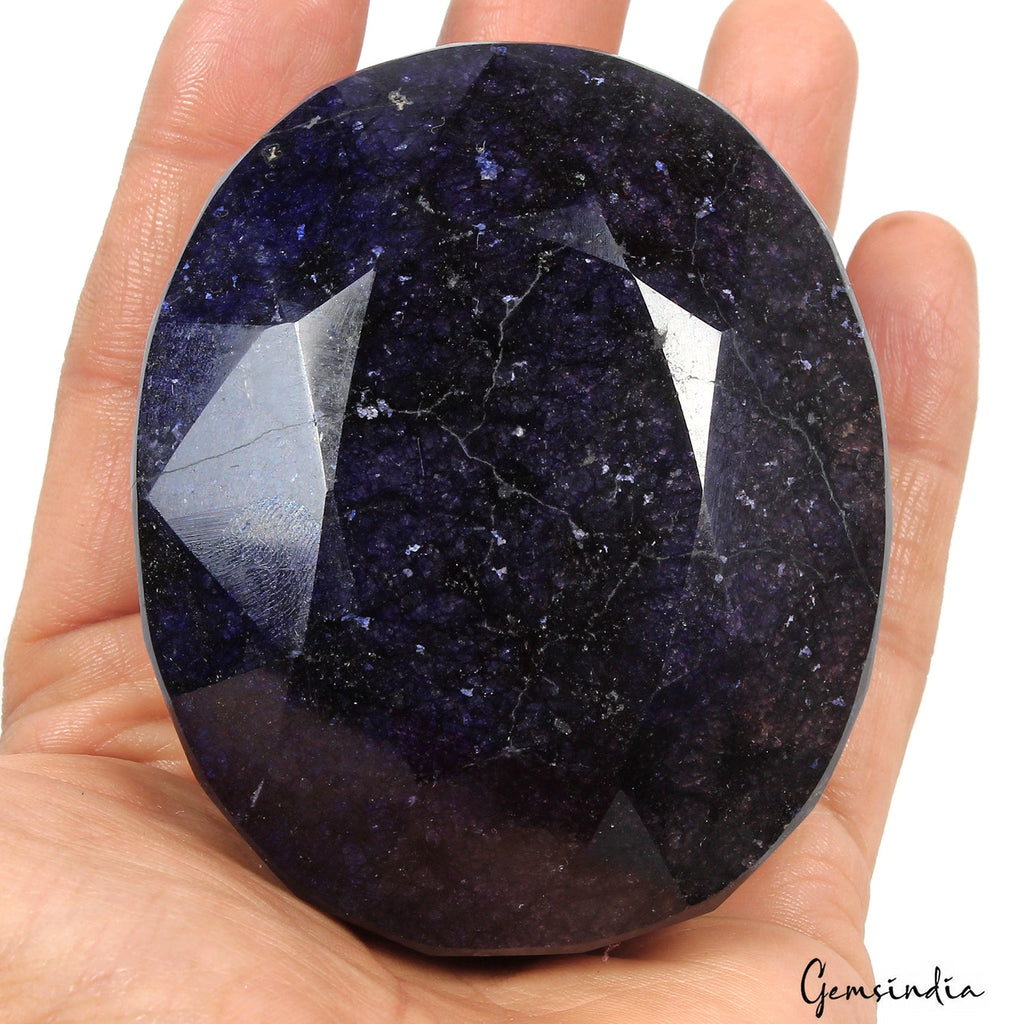 2540 Ct Natural Blue Sapphire Oval Cut Faceted Earth Mined Huge Size Gemstone