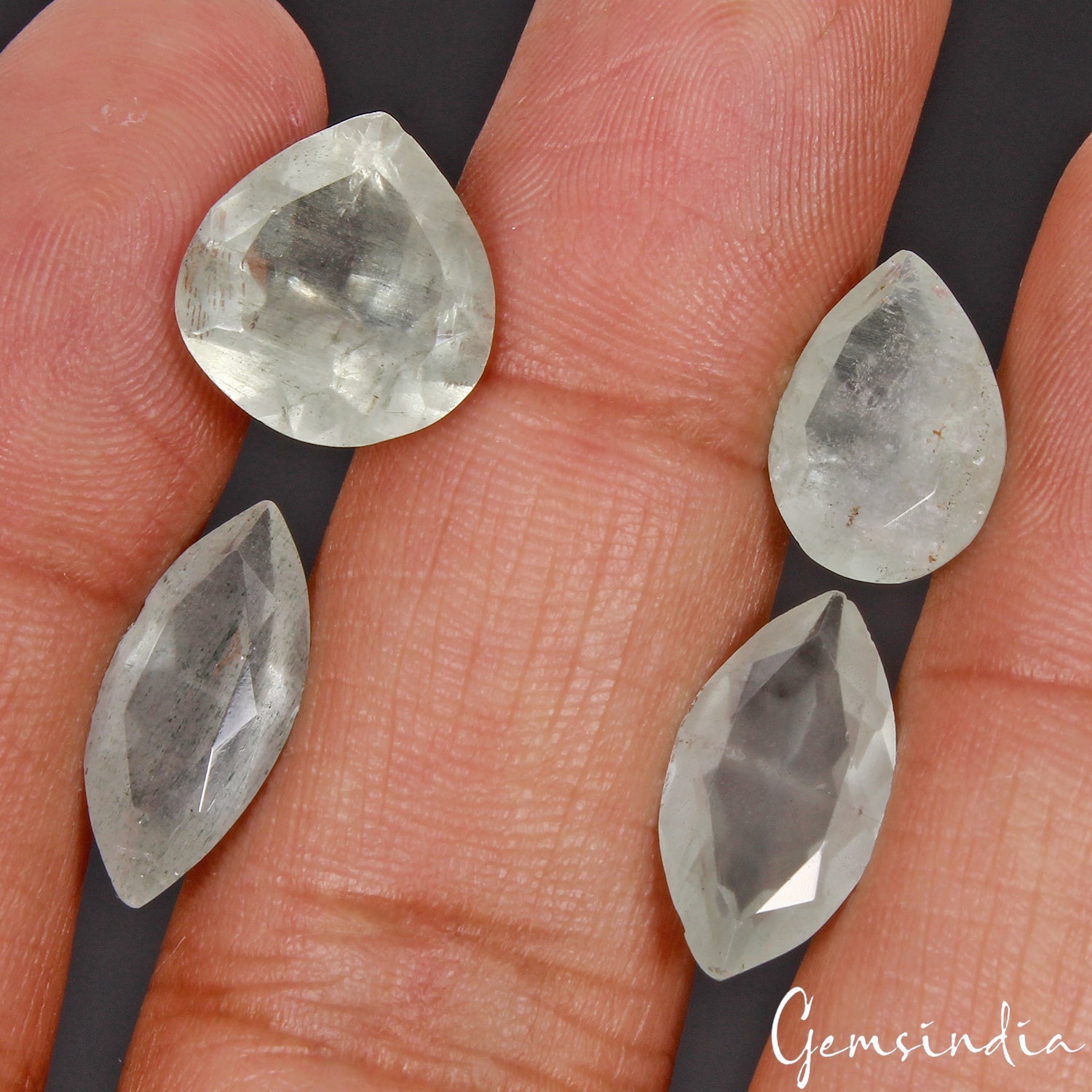 Certified 17.30 Ct/4 Pc Natural Blue Aquamarine Mix Cut Loose Unheated Gemstones