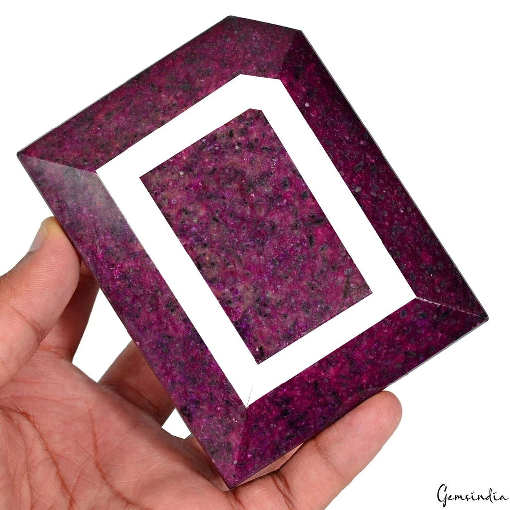 Natural Red Ruby Fancy Cut Faceted Earth Mined 3930 Cts Huge Size Loose Gemstone