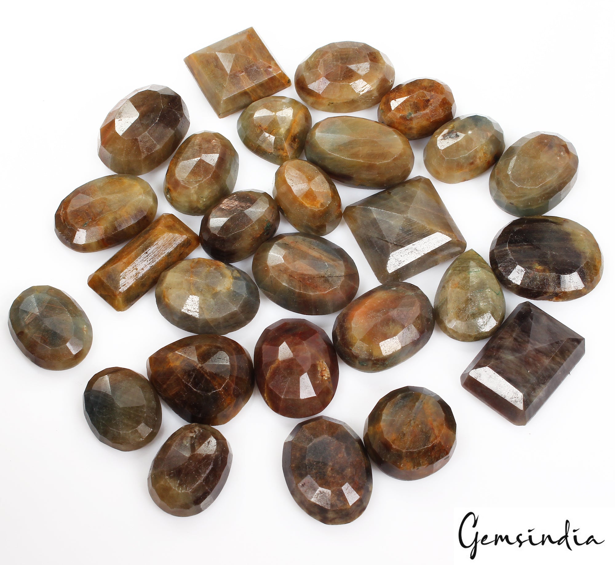 2400Ct Natural Sapphire 24-33mm Mix Faceted Untreated Huge Loose Gemstone 27 Pcs