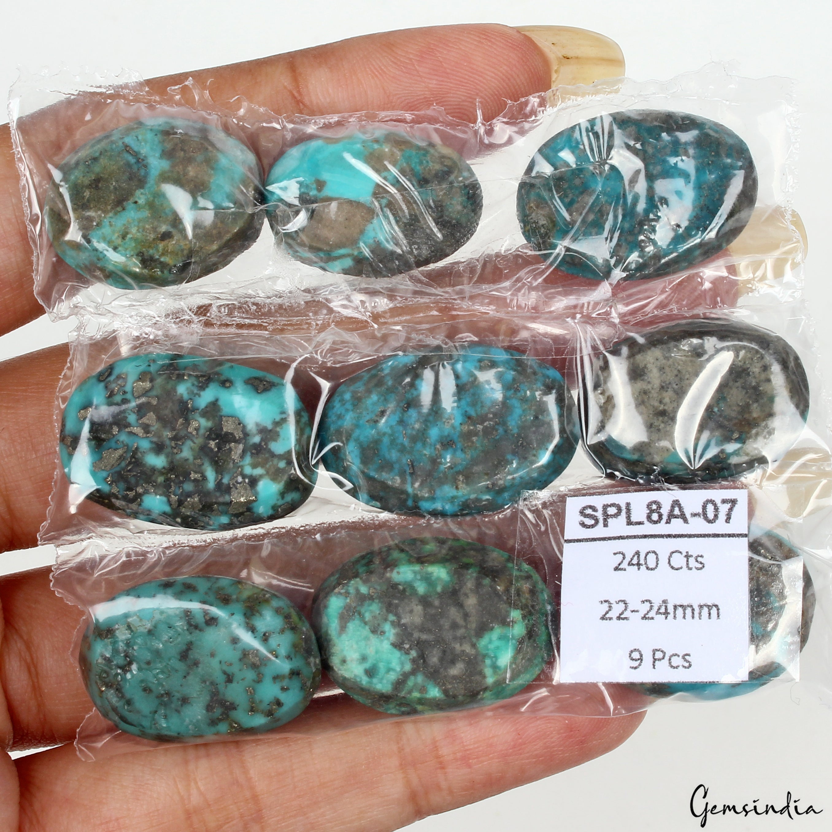 9 Persian Turquoise Neyshabur Cabochon Lot Not Stabilized, %100 Natural 22-24mm