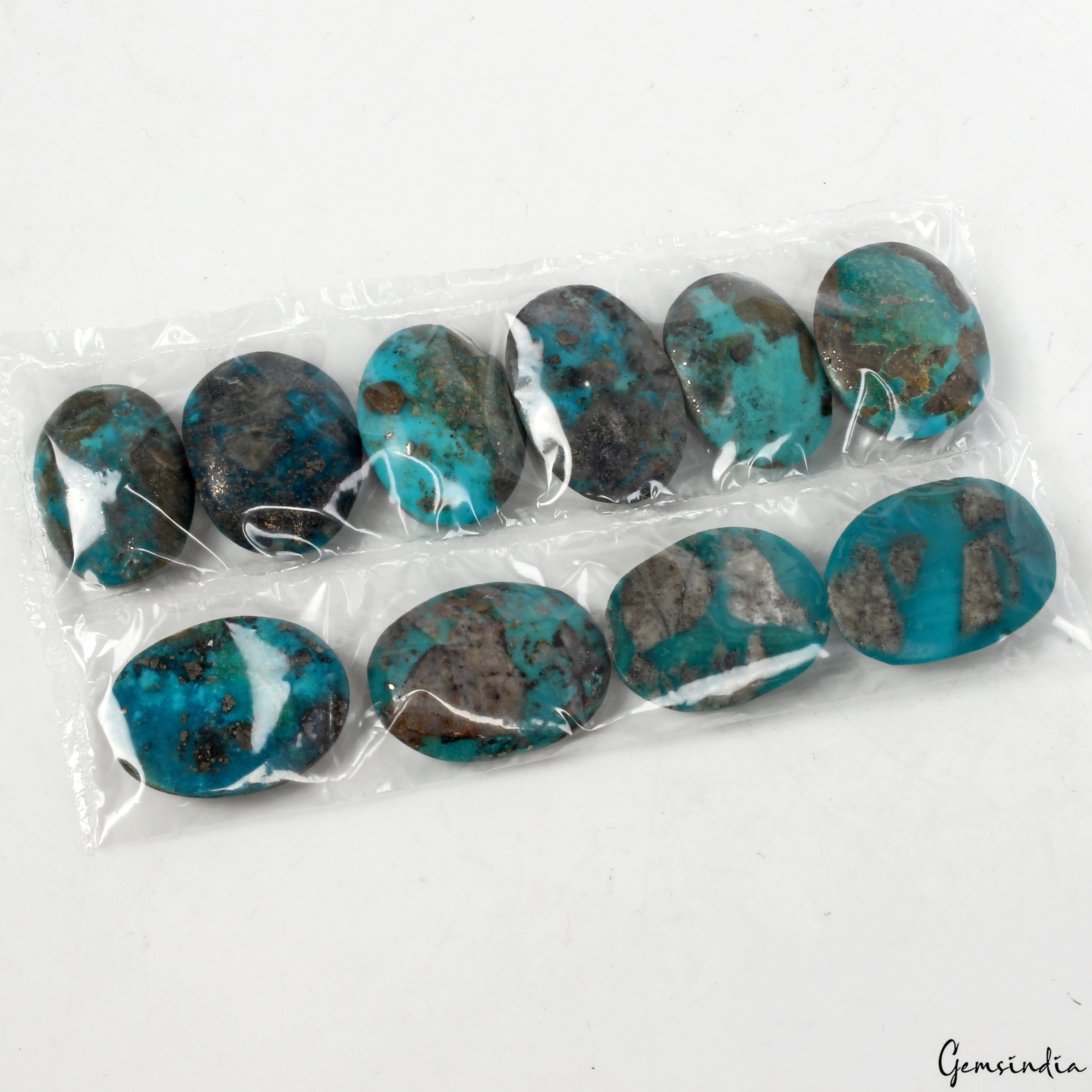 10 Pcs Natural Turquoise Top Quality 21-25mm Cabochon Untreated Loose Gemstones