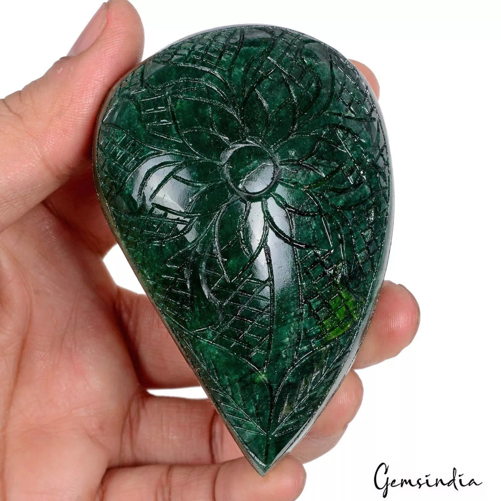 1260 Ct Natural Zambian Emerald Fancy Carving Earth Mined Huge Size Loose Gems