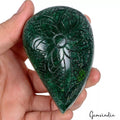 1260 Ct Natural Zambian Emerald Fancy Carving Earth Mined Huge Size Loose Gems