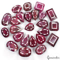 2 Kilo/24 Pcs Natural African Pink Red Ruby Mixed Cut Loose Gems Wholesale Lot