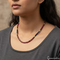 Sapphire Necklace — 4mm to 6mm, 162.30 Ct, Madagascar