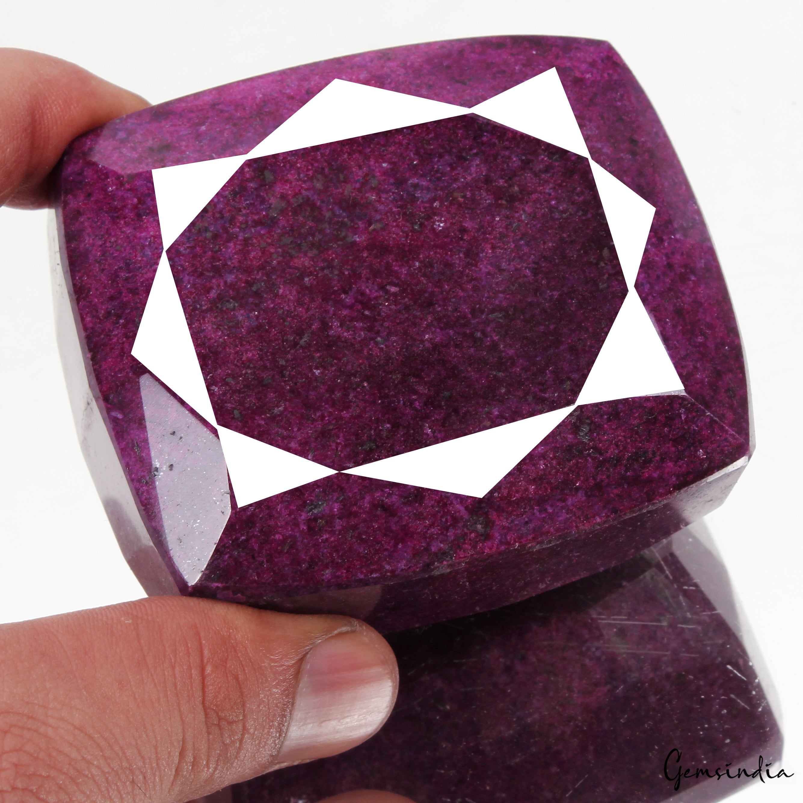 Natural Pink Red Ruby 2620 Ct Cushion Cut Loose Earth mined Museum Size Gemstone