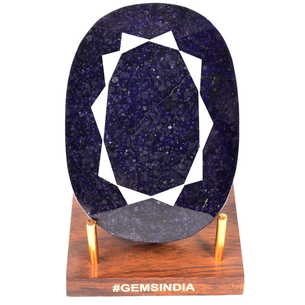 Certified 3800 Cts Natural African Blue Sapphire Oval Cut Loose Museum Size Gem
