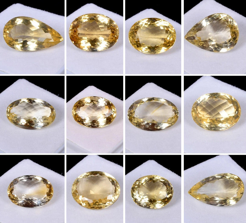 189.10 Cts Natural Yellow Citrine VVS Mix Cut Loose Sparkling Jewelry Gemstones