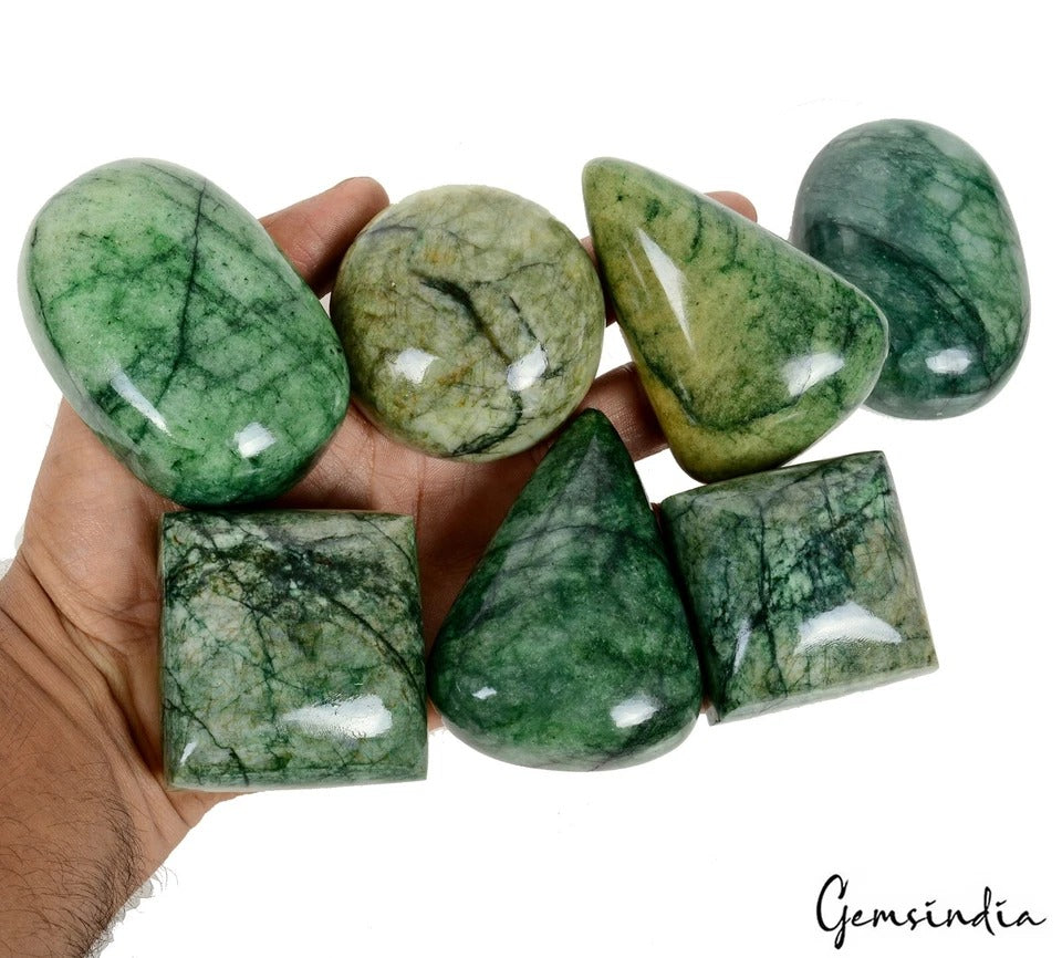6630 Ct Natural Brazilian Green Emerald Huge Size Mix Cab Earth Mined Gemstones