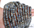 Natural Multi Shine Labradorite Gemstone Round Cut Drilled Beads~ 5 Strands Lot