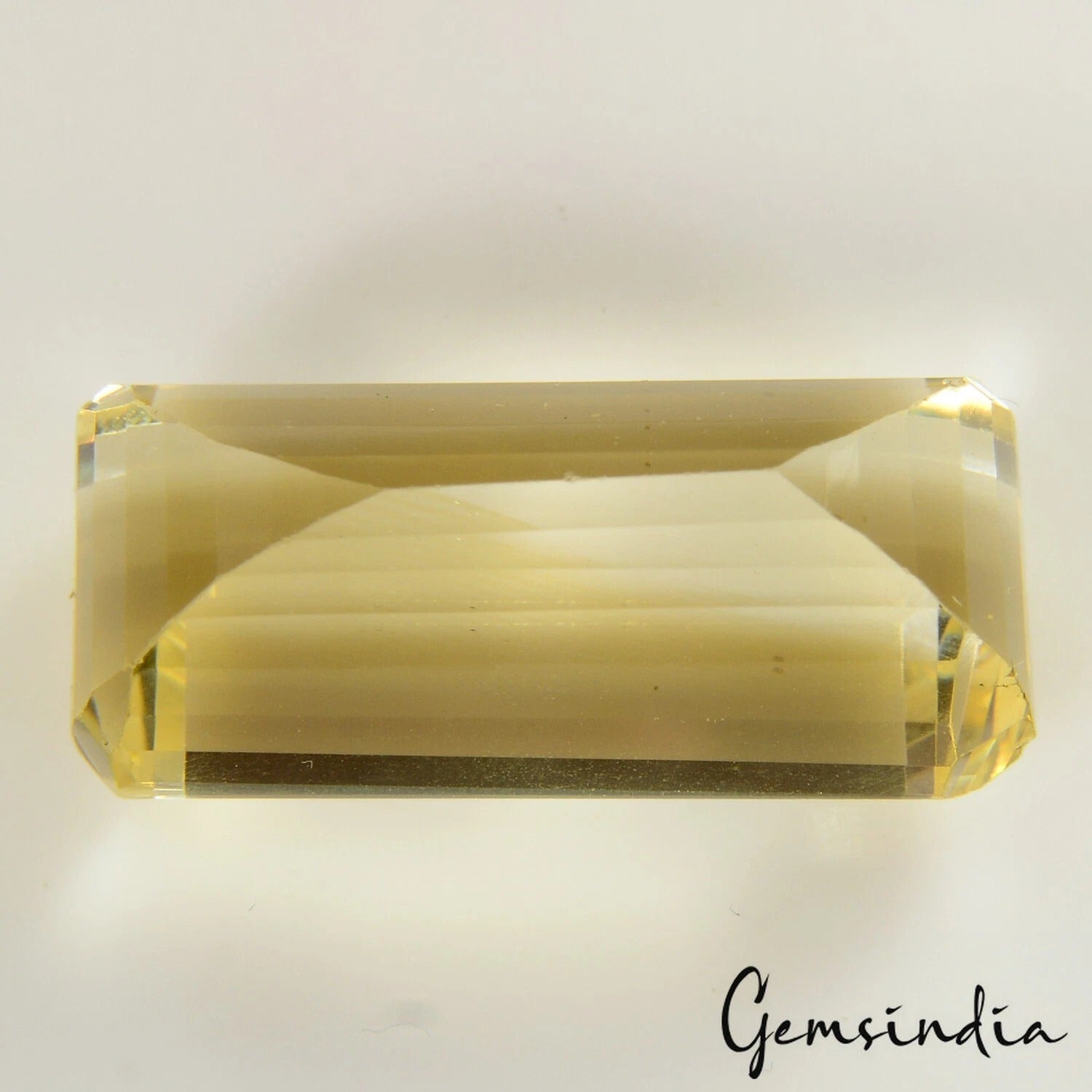 21 Ct Natural Untreated Golden Brazilian Yellow Citrine Octagon Cut Precious Gem