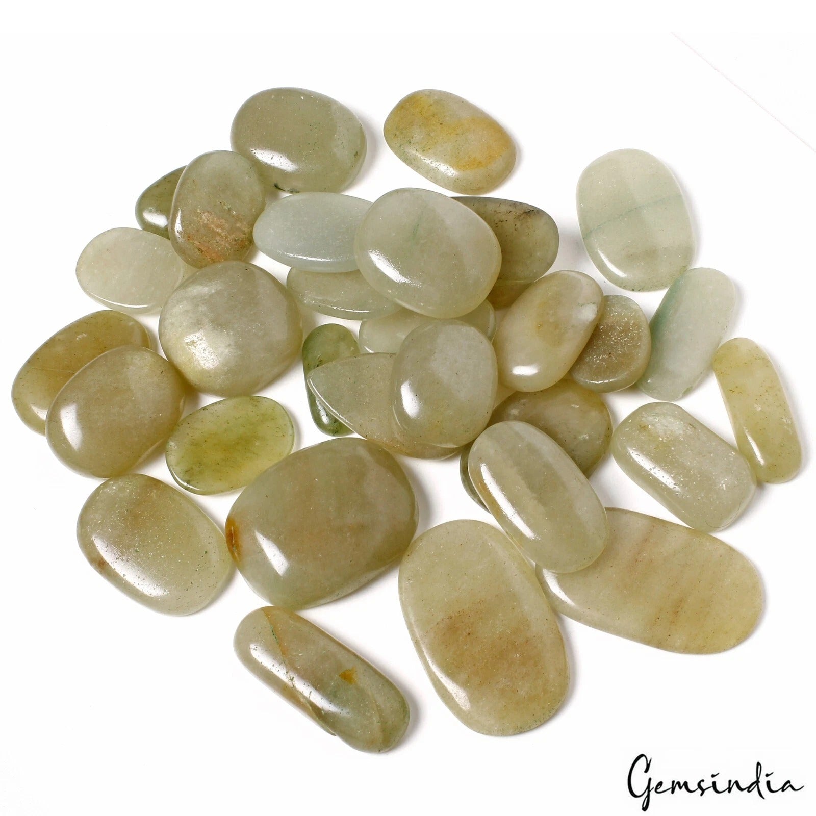 4000 Cts Natural Untreated Yellow Green Aventurine Oval Cab Pendant Size Gems