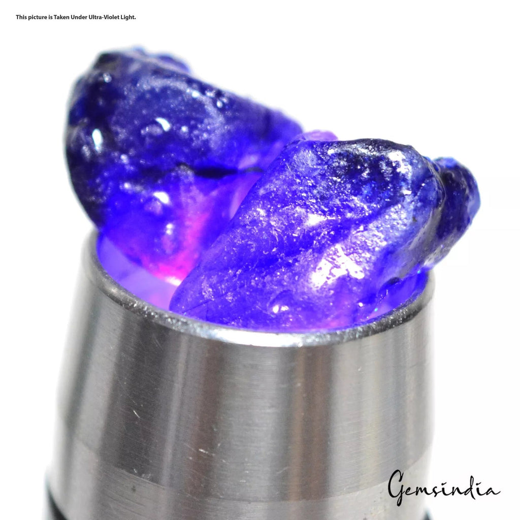 28mm Loose Gemstone Natural Ceylon Blue Sapphire Raw/Rough 92.30Ct Huge Specimen