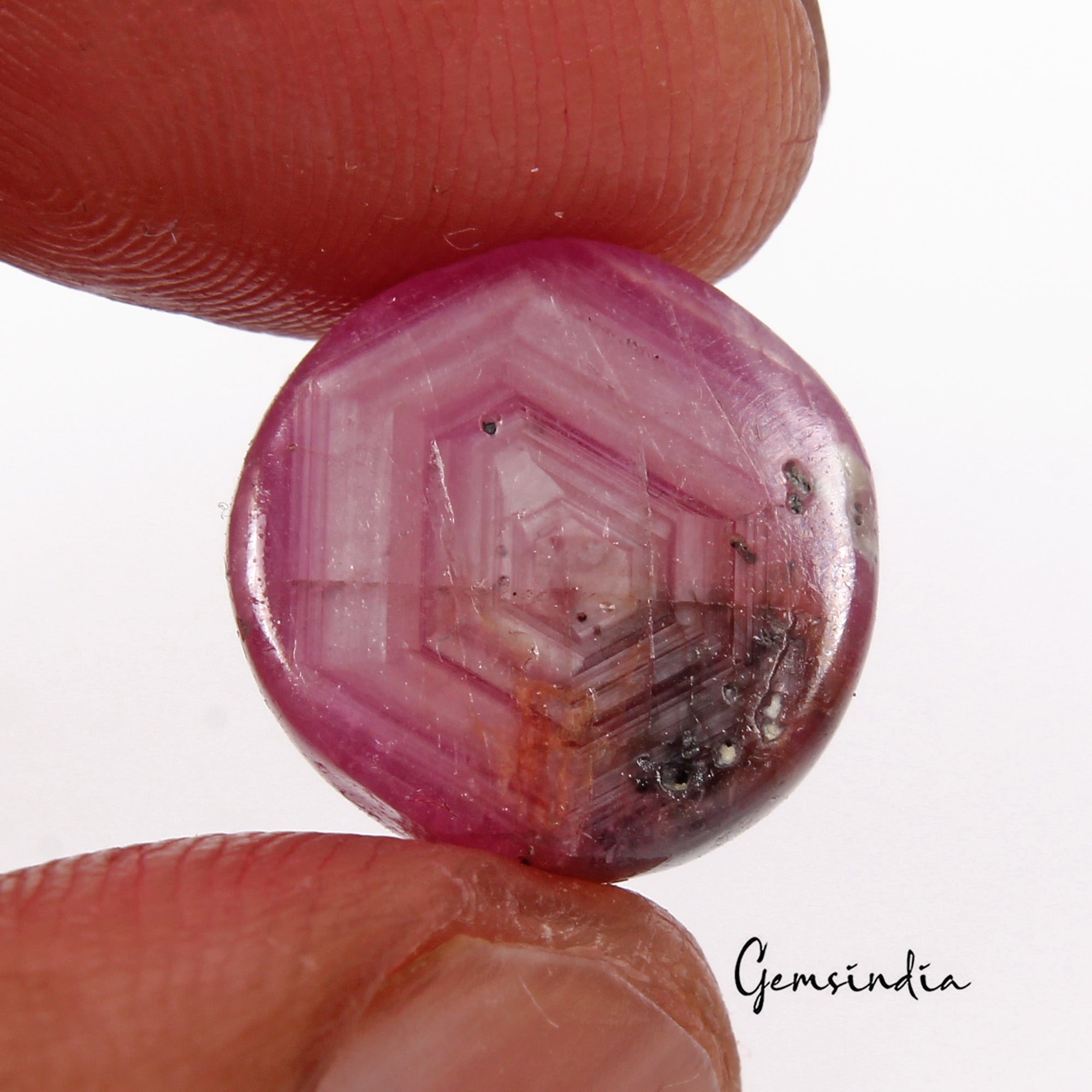 Ruby Cabochon, Pink — 12 x 8mm, 14.70 Ct, Mozambique
