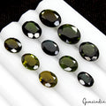 14.50 Ct Natural AAA Chrome Green Tourmaline 7-10mm Loose Oval Faceted Cut Gems
