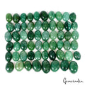 500 Cts/58 Pcs Natural Brazilian Green Emerald Oval Cab Loose Gems Lot For Jewel