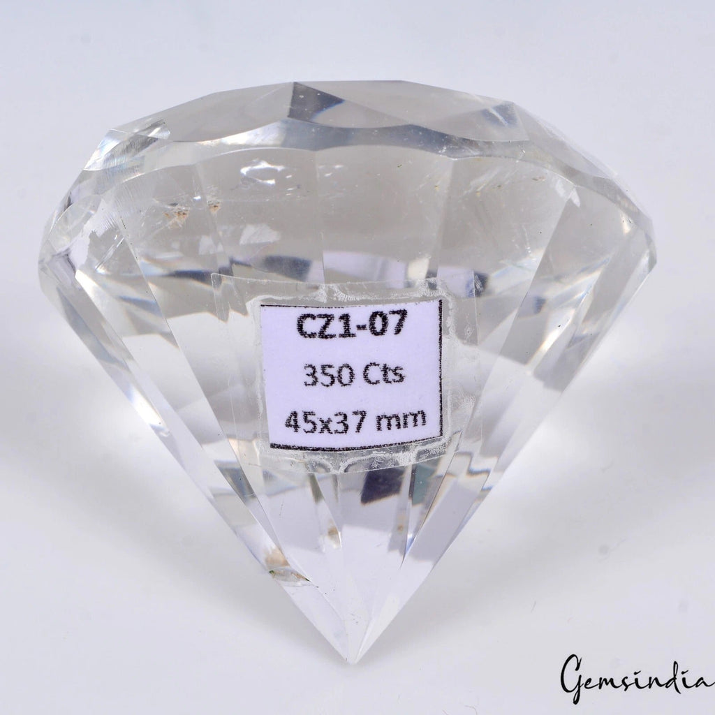 350 Cts Natural Untreated White Quartz Crystal Diamond Cut Loose Huge Rare Gem