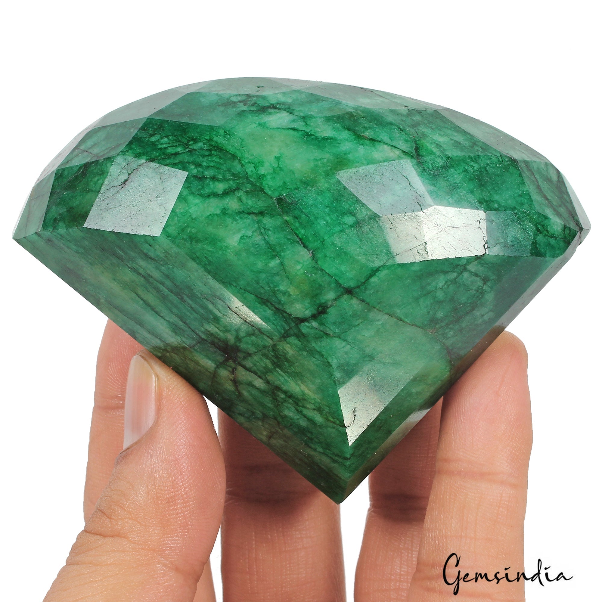 1150 Ct Natural Green Emerald Fancy Faceted Earth Mined Museum Size Loose Gems