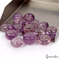 390 Ct/14 Pcs Natural Brazilian Purple Amethyst Round Cab Drilled Beads Gems Lot