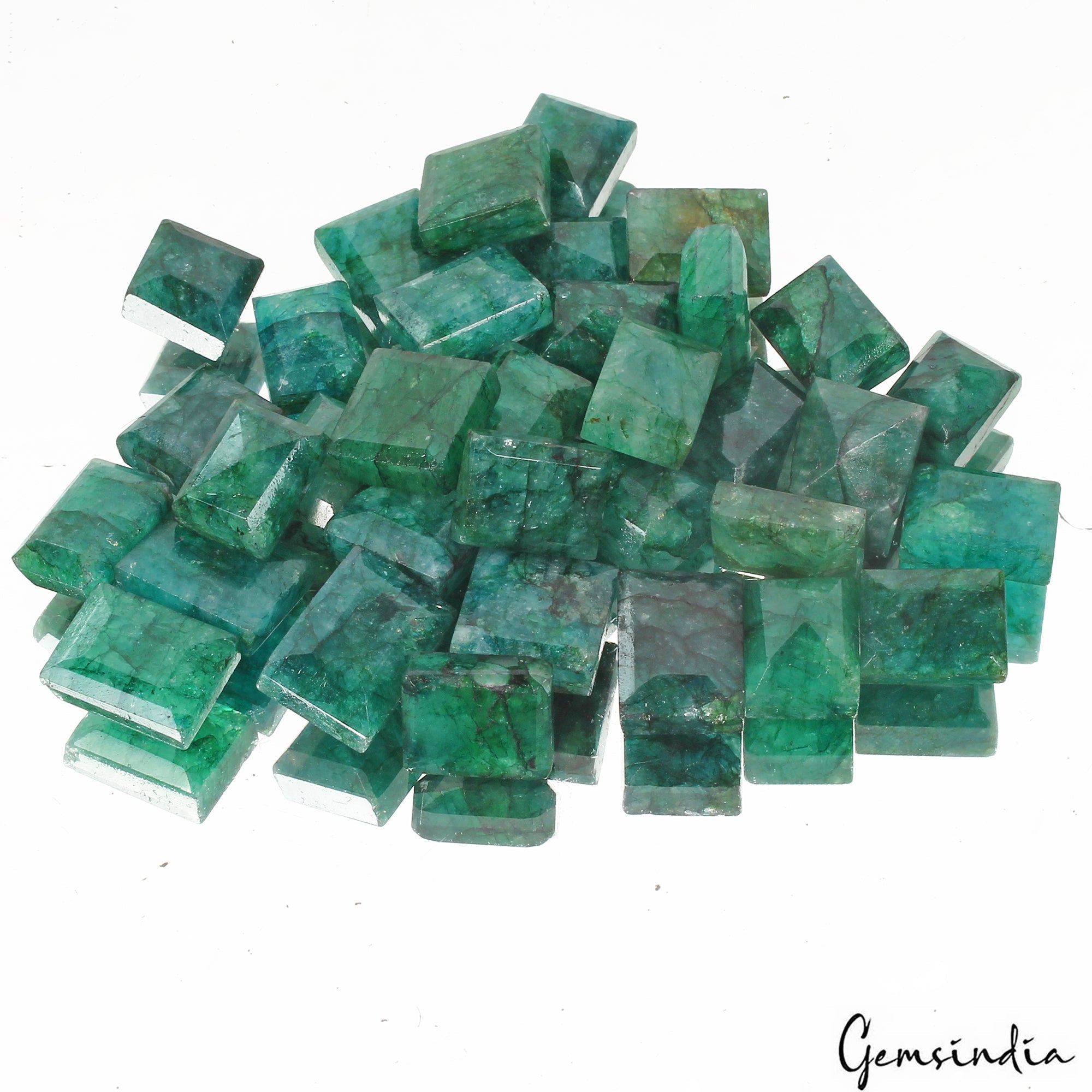 500 Ct/34 Pcs Natural Brazilian Green Emerald Baguette Cut Loose Gem For Jewelry