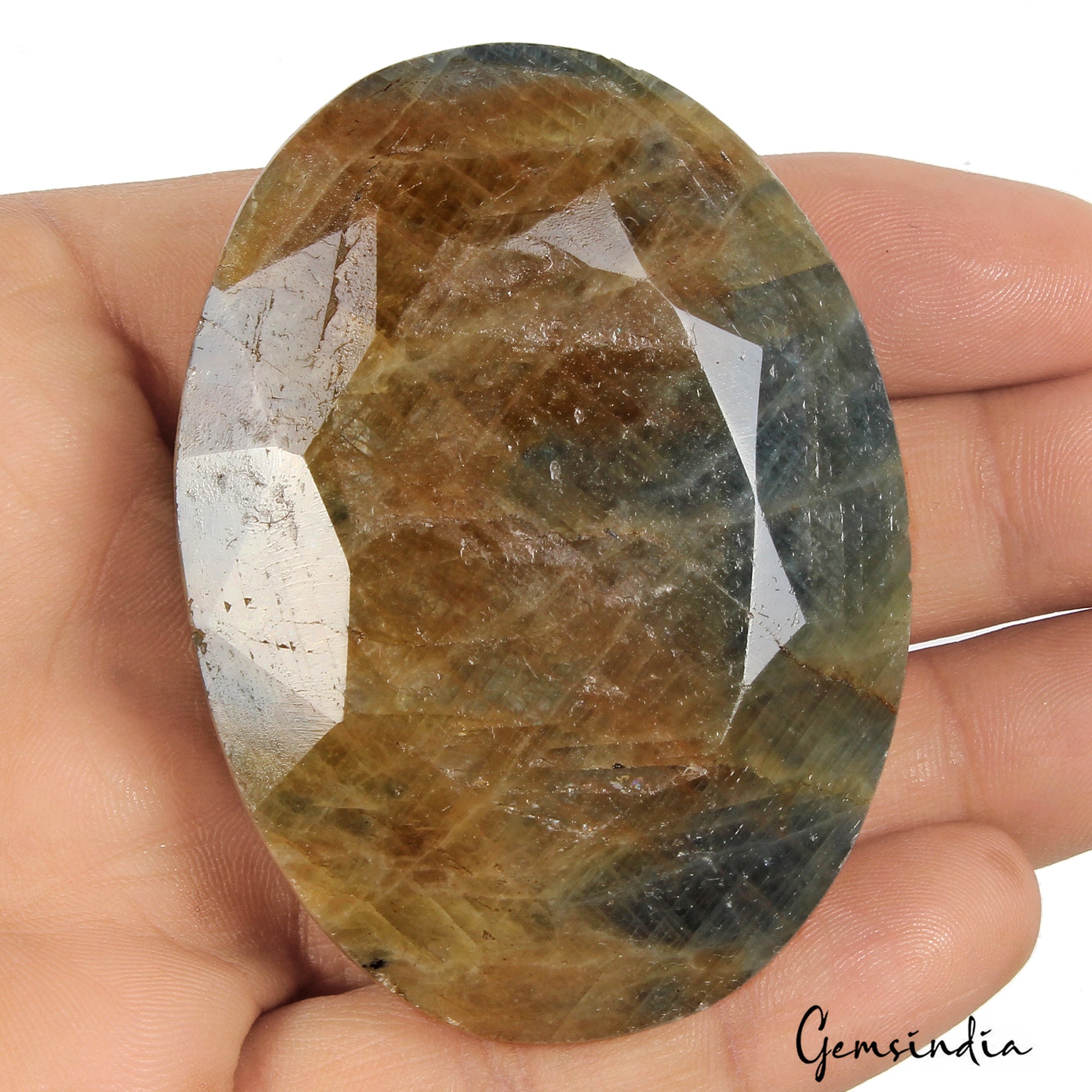Certified Huge 790 Cts Natural Untreated Brown Blue Sapphire Oval Cut Loose Gem