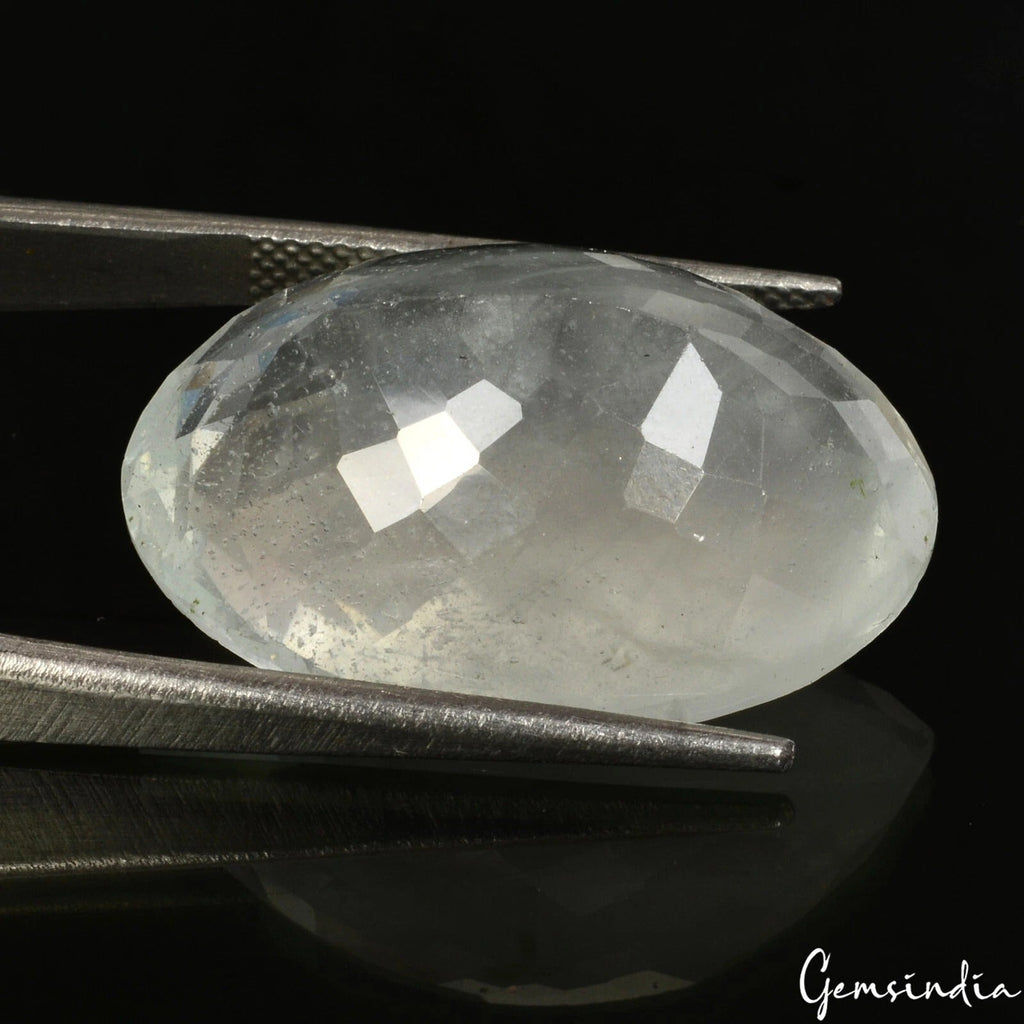 Certified 33.70 Cts Natural Aquamarine Oval Cut Loose Unheated Gemstone, Brazil