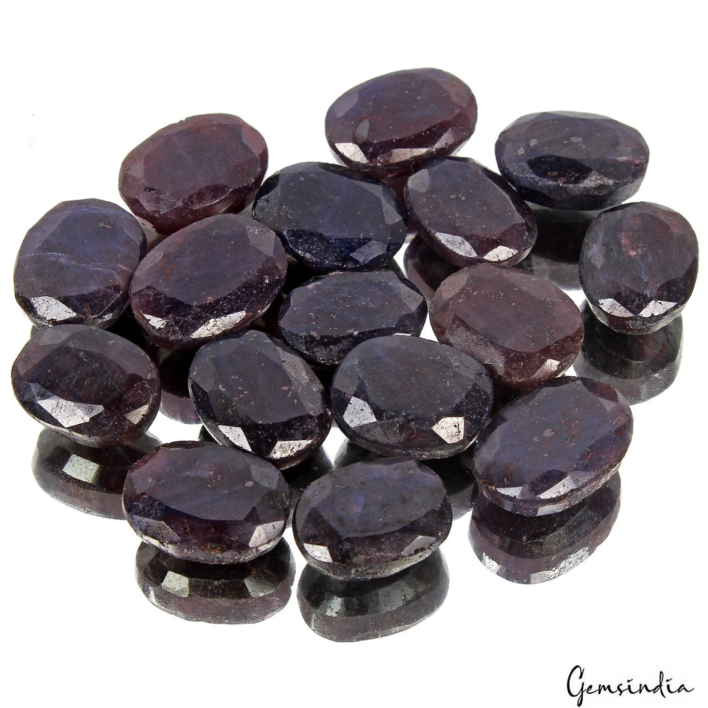 330 Ct Natural Blue Sapphire Oval Cut Faceted Loose Wholesale Gems Lot 16 Pcs