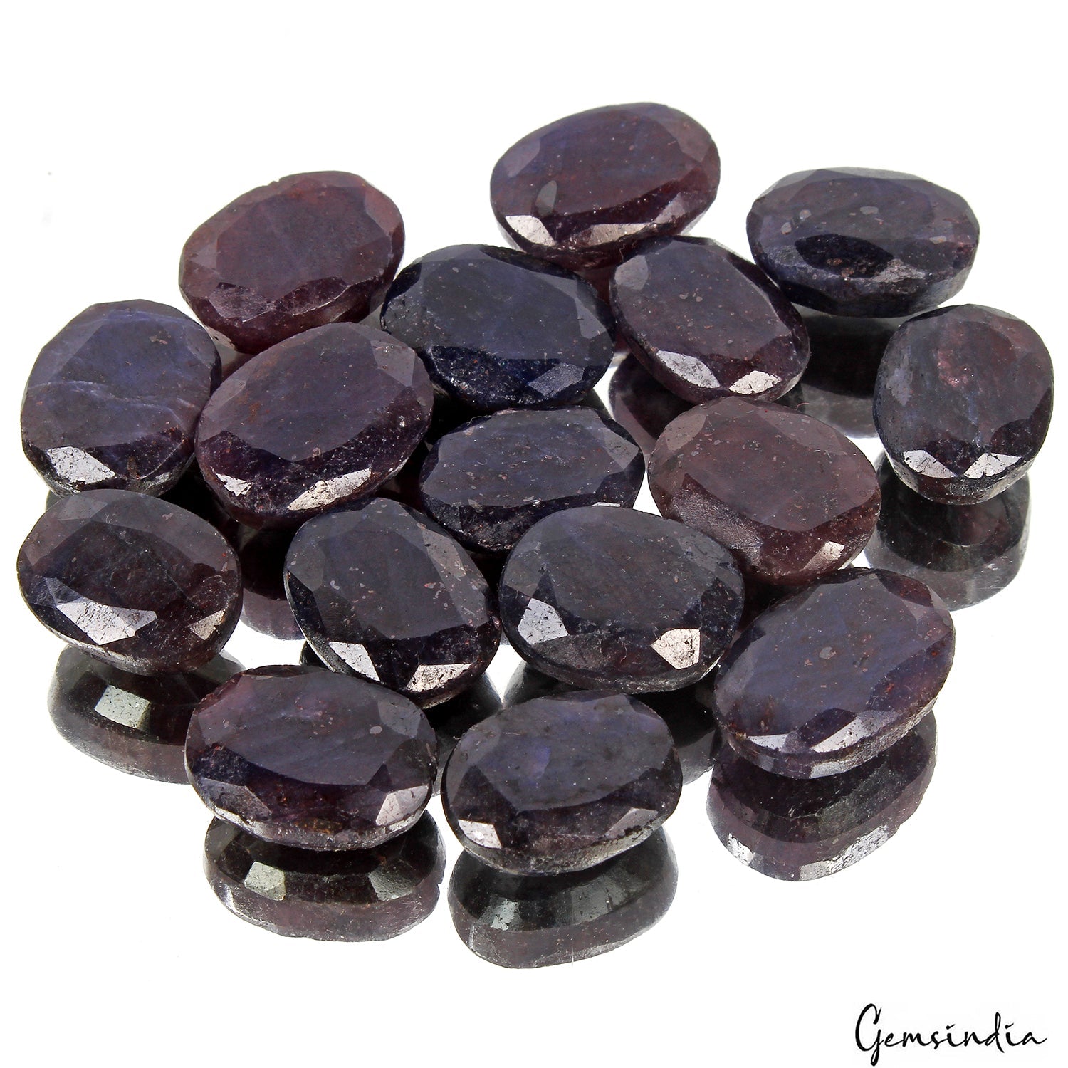 330 Ct Natural Blue Sapphire Oval Cut Faceted Loose Wholesale Gems Lot 16 Pcs