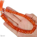 Carnelian Beaded Strand, Orange — 9mm to 10mm, 266.80 Ct, Madagascar